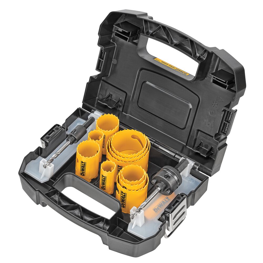Image of inside 14 Pc Bi-Metal Hole Saw Kit case