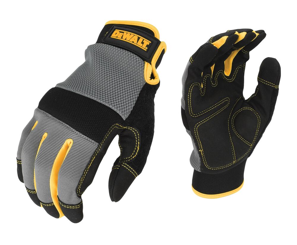 DEWALT Black, Yellow, and Gray Protective Gloves