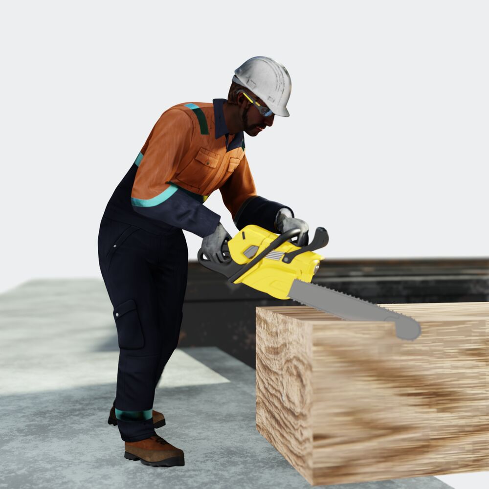 A concrete demolishing metal planks