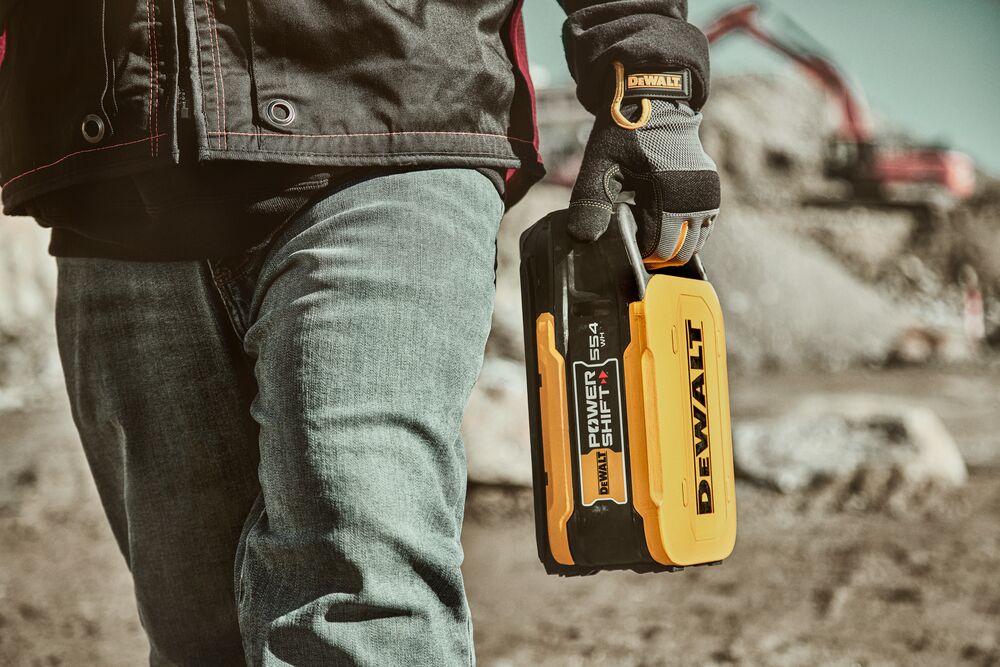 Powershift 554WH battery being carried