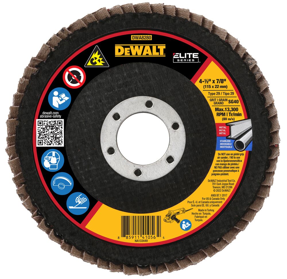 Front view of ELITE SERIES Flap Disc