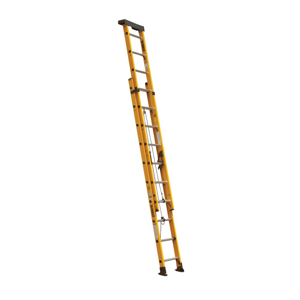 20 foot Fiberglass Extension Ladder 300 pound Load Capacity.