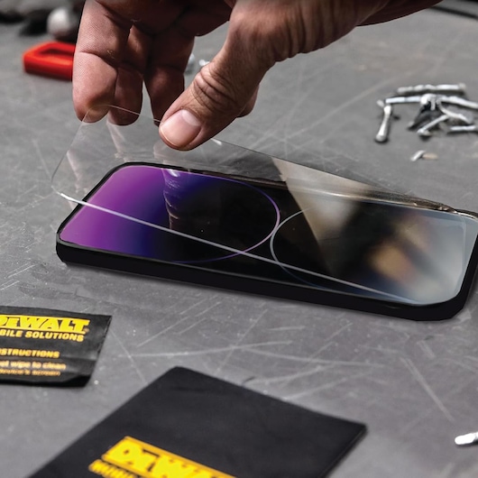 Easy 3-Step install of place application tray, align protector in tray, press down to secure, remove tray and done!