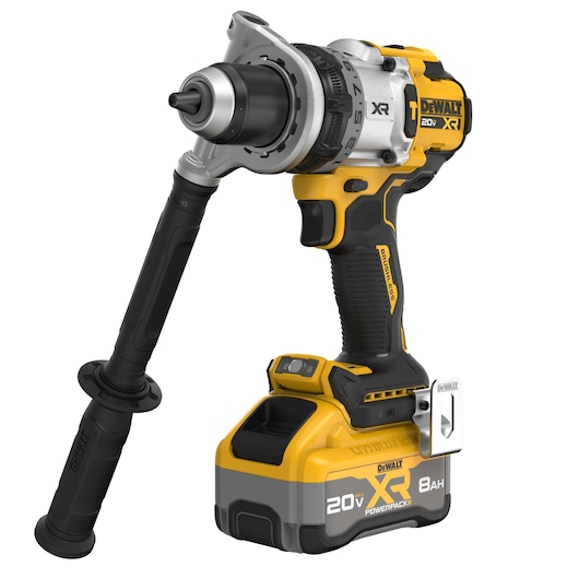 Left front angle 20V MAX* XR® Brushless Cordless 1/2 in. Hammer Drill Kit with XR POWERPACK™ Battery