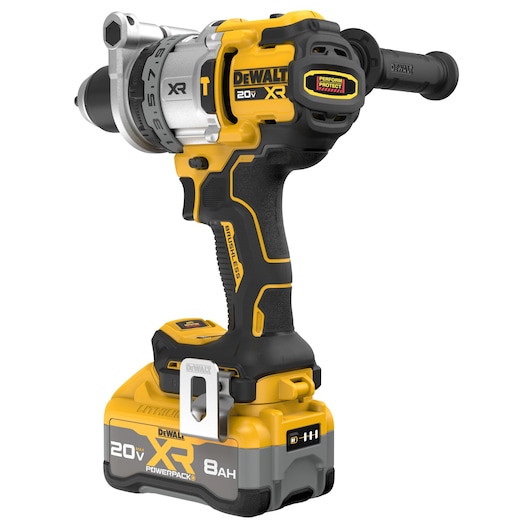 Back Angle 20V MAX* XR® Brushless Cordless 1/2 in. Hammer Drill Kit with XR POWERPACK™ Battery