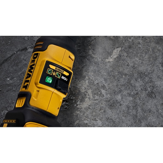 DEWALT Compact Inline Press Tool close up showing tool connect usb port