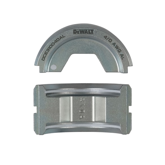 DEWALt  4/0 Aluminum U-Die Set on white background