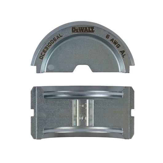 DEWALT #6 Aluminum U-Die Set on white background