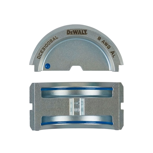 DEWALT #8 Aluminum U-Die Set on white background