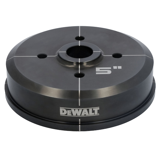 DEWALT 5” Die shown from the front.