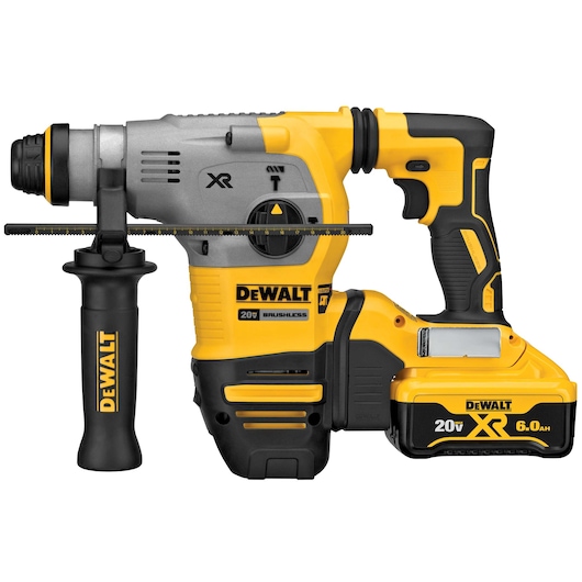 Profile of  brushless, cordless SDS PLUS L-shape rotary hammer