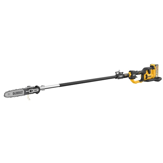 Side view of kitted  DEWALT Fixed Pole Saw