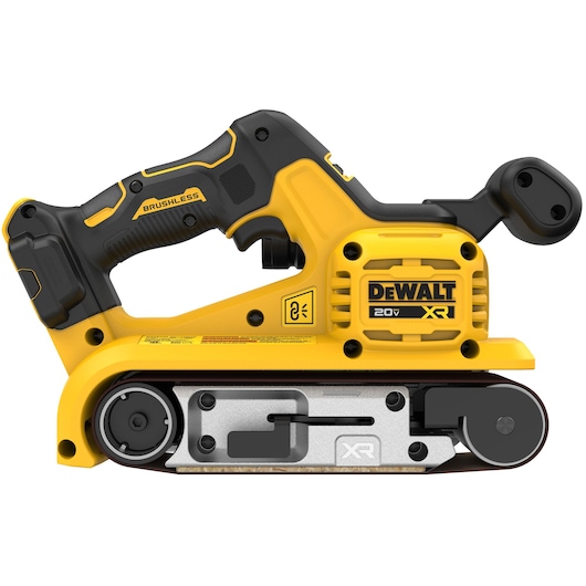 DEWALT 20V MAX* XR Belt Sander side front facing view 