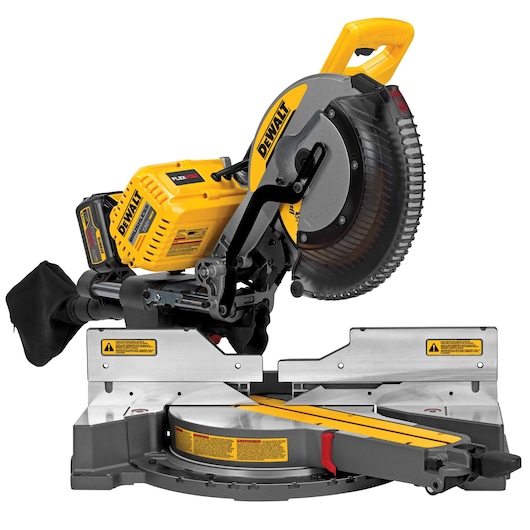 Profile of FLEXVOLT cordless, double bevel compound sliding miter saw