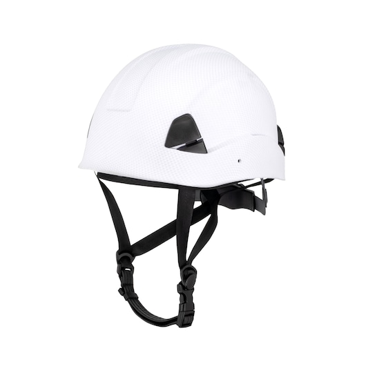 ICE DEWALT TYPE II CLASS E 4-POINT RATCHETING SAFETY HELMET POLYCARBONATE/ABS WITH CHIN STRAP MAIN VIEW