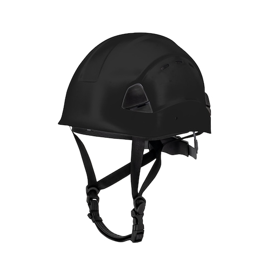 BLACK DEWALT TYPE II CLASS C 4-POINT RATCHETING VENTED SAFETY HELMET POLYCARBONATE AND ABS MATERIAL MAIN VIEW