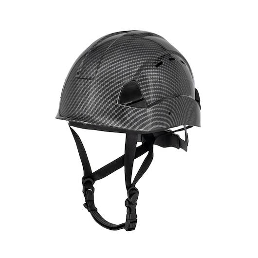 SLATE VENTED DEWALT TYPE II CLASS C HELMET WITH BLACK RATCHET SUSPENSION AND LEATHER CHINSTRAP MAIN VIEW