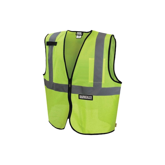 DEWALT yellow class 2 economy mesh vest.