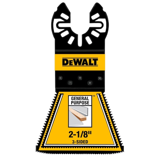 DEWALT 2 1/8" 3-Sided Blade front view.