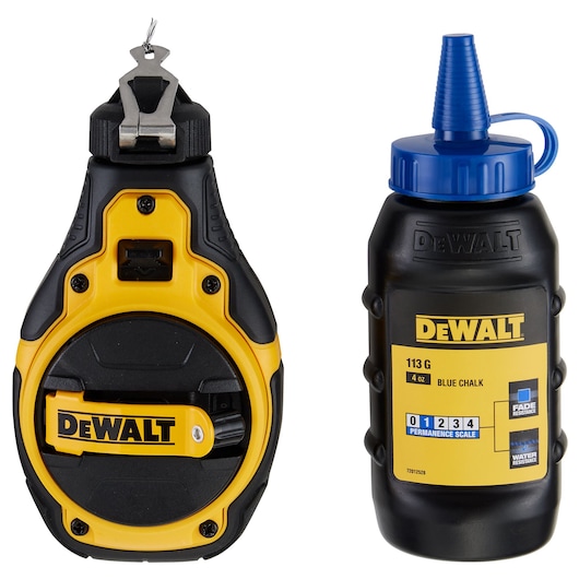 DEWALT CHALK REEL DWHT48333BC /DW 100ft 4:1 CHALK REEL w/ Blue Chalk  beauty image view1