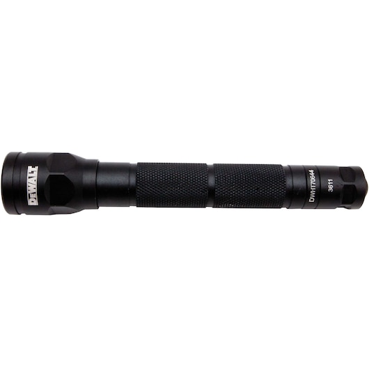 Left profile of  Aluminum Flashlight 2 AA.