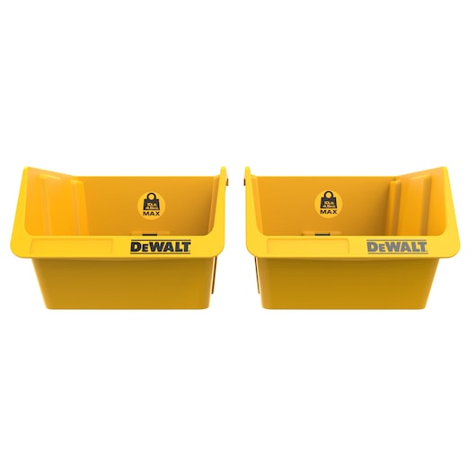 Plastic Bins - 2 Pack On White