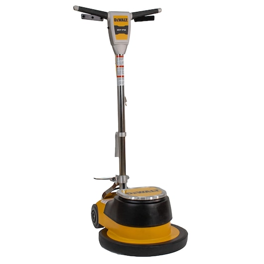 Right facing orbital floor maintainer used for grinding, sanding, polishing and scrubbing wood floors and hard surface floors. Right facing.