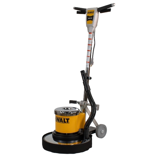 Left  facing rotary sander used for wood floor sanding, buffing and staining.