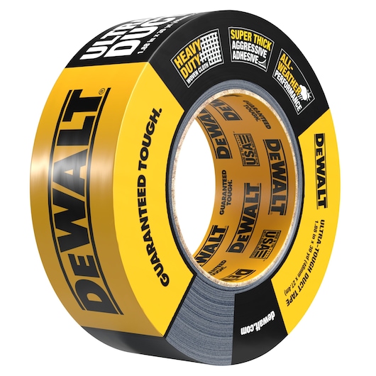 Single roll of DEWALT Duck Tape left side 