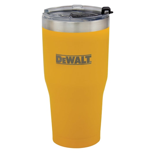 30 Ounce Yellow powder coated tumbler.