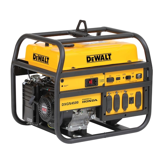 Profile of 4500 Watt Commercial Generator.