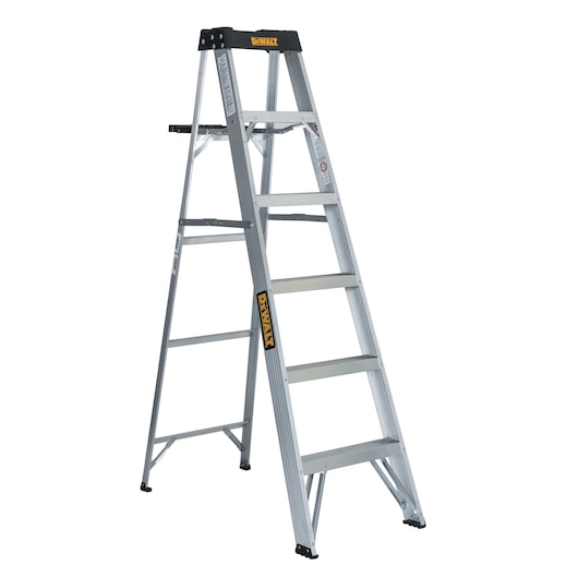 6 foot Aluminum 250 pound Type 1 Step Ladder.
