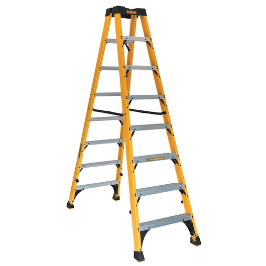 8 foot Fiberglass Twin Front Step Ladder.