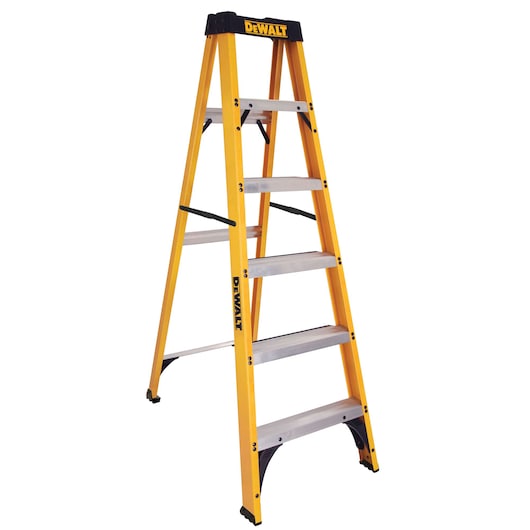 Profile of 6 feet Fiberglass Stepladder.