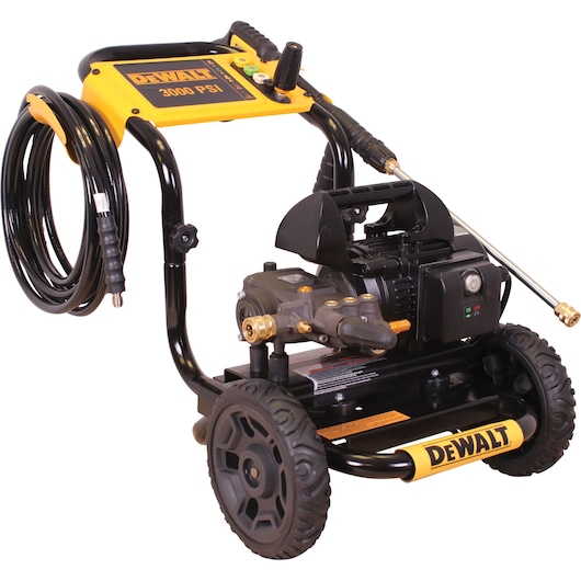 45-degree right-facing view of DeWalt pressure washer