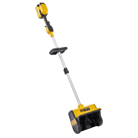 DEWALT snow shovel angled to the right 