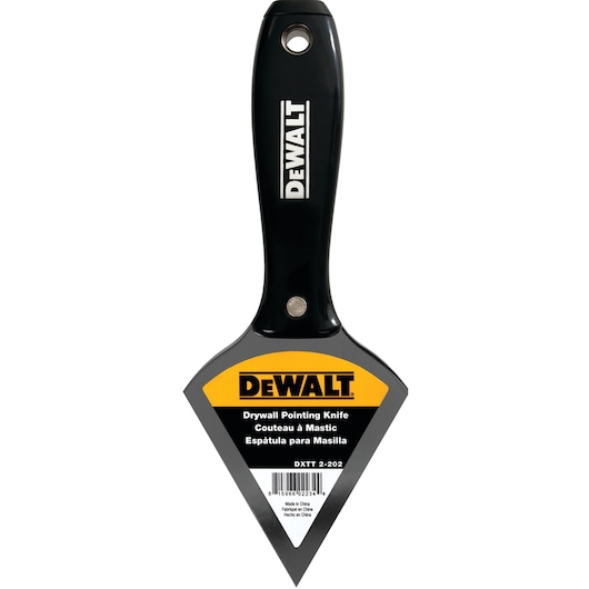 Profile of the 3.5 inch Stainless Steel Pointed Knife with Nylon Handle.