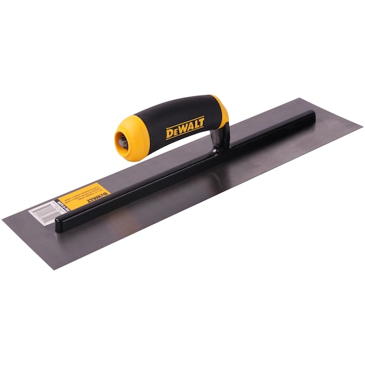 16 x 4 CARBON STEEL FINISHING TROWEL RIGHT ANGLED VIEW 